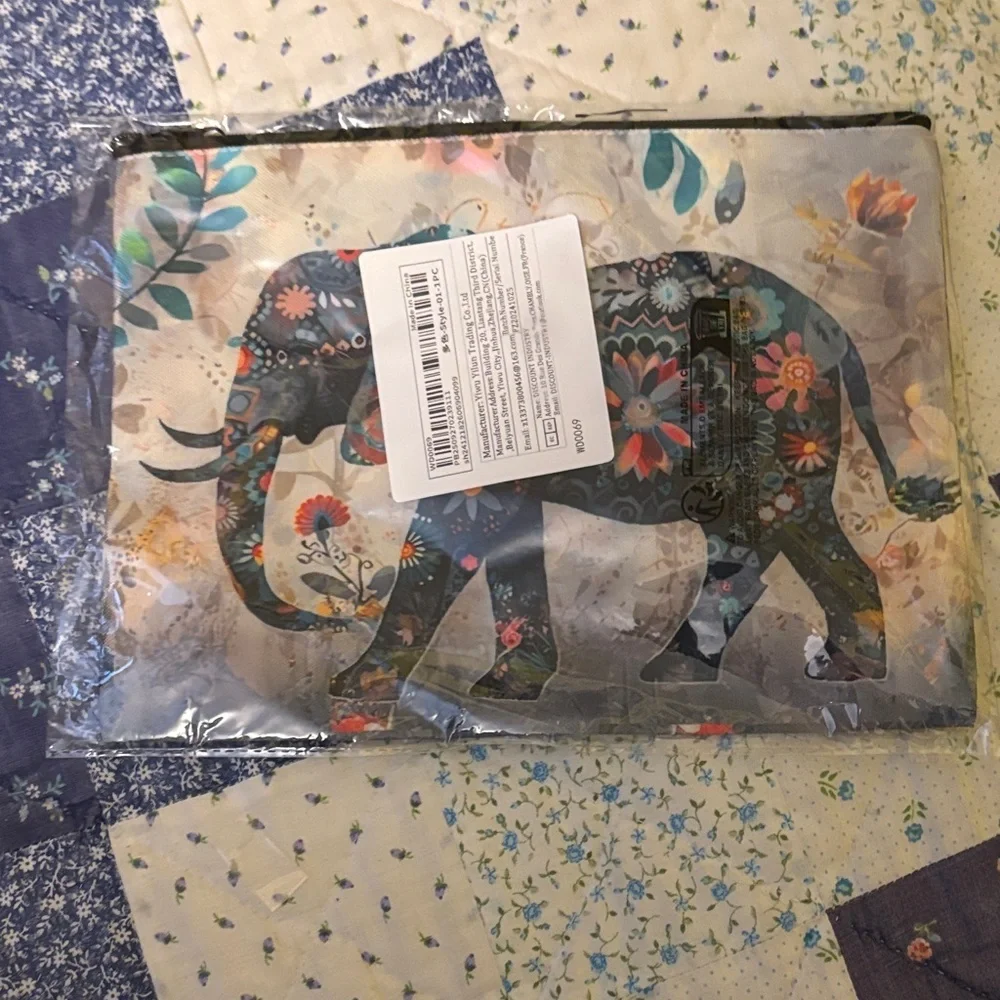 ❤️Floral Elephant Cosmetic Bag